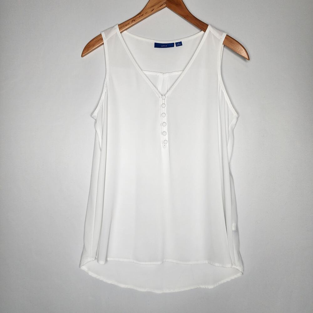 🌻3 for $18 White Sleeveless Top Apt. 9 Women's Size Small